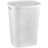 Košare za perilo Koš za perilo INFINITY DOTS 59L – bela | Shoptok.si