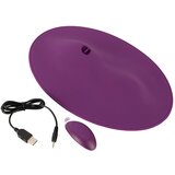 Vibepad 2 - punjivi, radio, vibrator za podlogu za lizanje (ljubičasta) | shoptok.hr
