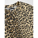 Sinsay Pamučna majica s leopard uzorkom | shoptok.hr