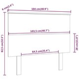  Uzglavlje za krevet sivo 104 x 6 x 82 5 cm od masivne borovine | shoptok.hr