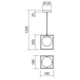  Redo 01-3056 - Luster na sajli ZODIAC 1xE14/28W/230V | Eponuda.com