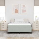  Krevetna konstrukcija Svijetlo siva 160 x 200 cm tkanina | shoptok.hr