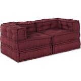 vidaXL Modularna Poufa 2 kosa Bordo Tkanina, (22045965) | Shoptok.si