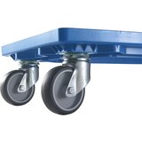 eurokraft basic Profesionalen pomičen okvir, 600 x 400 mm, 4 vrtljiva kolesa z gumijasto oblogo, rdeč | Shoptok.si