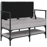 vidaXL klupa za cipele siva boja hrasta 85 5x42x57 5 cm drvena | shoptok.hr