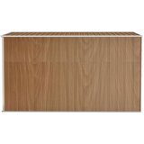 vidaXL Zidno vrtno spremište smeđe 118 x 288 x 178 cm pocinčani čelik | shoptok.hr