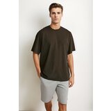 Dewberry 75226 Mens Oversized Fit Crew Neck T-Shirt-BLACK | shoptok.hr