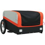 Prikolica za bicikl crno-narančasta 45 kg željezna | shoptok.hr