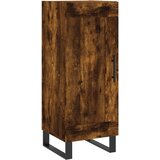  Visoka komoda dimljeni hrast 34,5x34x180cm konstruiranog drva | shoptok.hr