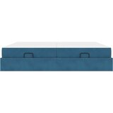  Okvir kreveta s madracem s madracem 2 pcs Plava Baršun | shoptok.hr