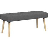  Klupa s utorima Tamnosiva 110 x 40 x 46 cm Tkanina | Eponuda.com