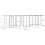  kavez za pse od pocinčanog čelika 14,52 m² | Eponuda.com