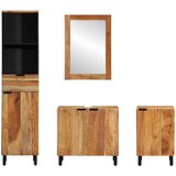  Set ormarića za kupaonicu 4 kom. Prirodna 38 x 33 x 160 cm | shoptok.hr