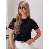 DStreet T-shirt damski oversize w serca ROMAFINA czarny | shoptok.hr