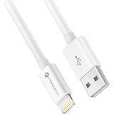 forcell kabel USB A na Lightning 8-pinski MFi 2.4A/5V 12W C703 1m bel | Shoptok.si