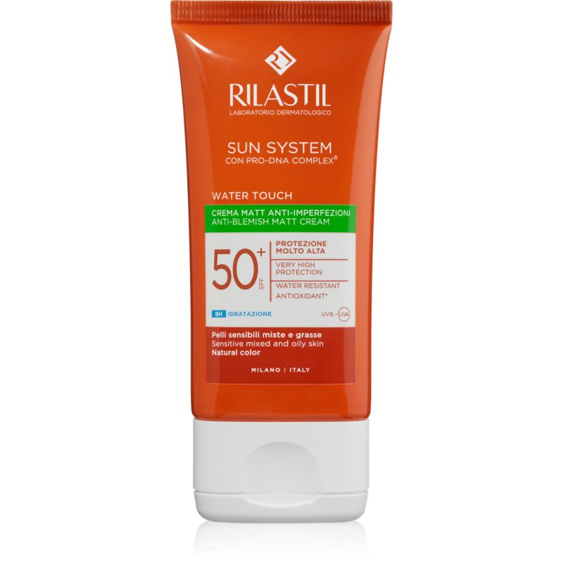 Rilastil Sun System Water Touch zaščitna krema za matiranje za mastno kožo z nepopolnostmi SPF 50+ 50 ml Cene