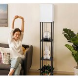  podna lampa sa policama 1xE27/40W/230V crna/bela | Eponuda.com