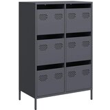 Maison Chic Visoka omara - Komoda - Predalnik antracit 68x39x101,5 cm jeklo, (21716669) Cene
