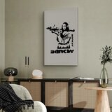  Slika - Contrast Duel (1-part) - Banksy on Mural with Mona Lisa 60x90 Na talijanskom platnu | shoptok.hr