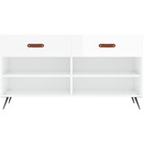  Klupa za cipele sjajna bijela 102x35x55 cm konstruirano drvo | shoptok.hr