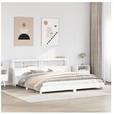 vidaXL Posteljni okvir brez vzmetnice bel 180x200 cm trdna borovina | Shoptok.si