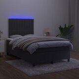  box spring s madracem LED crni 120 x 200 cm baršun | shoptok.hr