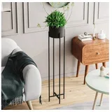 Dekorativna saksija GED-024, 23x108x23 cm, O 20 cm,, Crna