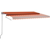  Avtomatska tenda LED + senzor 400x300 cm oranžna/rjava, (20729068) | Shoptok.si