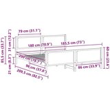  Konstrukcija postelje z vzglavjem Taupe 180 x 200 cm blago, (5000084388) | Shoptok.si