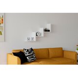 Woody Fashion Mist White Wall Shelf Cene