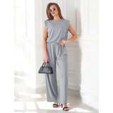 Resti Women's ribbed viscose set, sleeveless and with flared pants | shoptok.hr