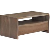 Stolić za kavu od masivnog bagremovog drva 90 x 50 x 40 cm sivi | shoptok.hr