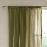 Pineapple Elephant Kaki zelena prosojna zavesa 140x183 cm Zofia – Cene