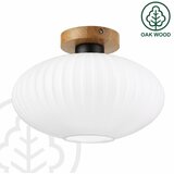  Plafonsko svetlo HARMA WOOD 1xE27/15W/230V hrast/belo, prečnik 30 cm | Eponuda.com