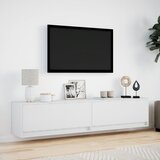  Zidni TV ormarić s LED svjetlima bijeli 180x31x38 cm | shoptok.hr
