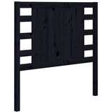 Maison Chic posteljno vzglavje - vzglavna omarica - nočna omarica črno 96x4x100 cm trdna borovina, (21705693) Cene