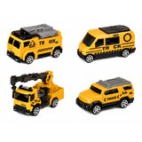 Truck with Crane and Vehicle Transporter Lights Sounds Yellow | Shoptok.si