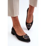 S. BARSKI Low-Heeled Court Shoes Made of Eco Suede S.Barski | Shoptok.si