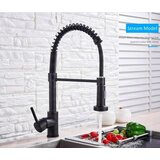 EYN Črna kuhinjska armatura KB1507 | Izvlečna pipa za kuhinjo v črni barvi — Krom | Shoptok.si