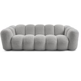 Bobochic Paris Svetlo siva sedežna garnitura iz tkanine bouclé 232 cm Hippolyte – | Shoptok.si