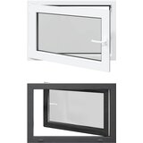  Prozor za podrum RISOR 90 x 50 cm PVC i staklo Antracit | Eponuda.ba