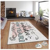 Conceptum Hypnose tepih s novogodišnjim motivima Asr-Crpt-77, Pravougaoni, 100 x 180 cm, Bež | Eponuda.ba