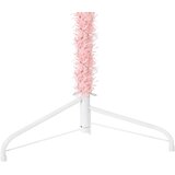  Tanka umjetna polovica božićnog drvca sa stalkom roza 240 cm | shoptok.hr