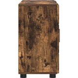 Kreveta s policom FLORIN Dimljeni hrast 88,5 x 30,5 x 55,5 cm | shoptok.hr