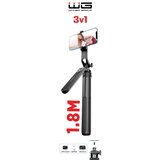 Winner Group - Selfie štap 3u1 sa stalkom 55 mAh 180 cm crni | Eponuda.com