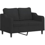  2-dijelni set sofa s jastucima crni od tkanine | shoptok.hr