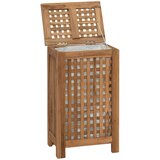  Košarica za rublje Prirodna 35 x 25 x 60 cm Čvrsto teak drvo | Shoptok.si