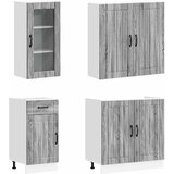  Kuhinjska jedinica LUCCA 8 pcs Siva Sonoma Konstruirano drvo | shoptok.hr