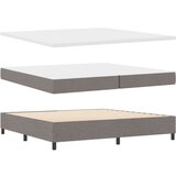 Box postelja s škatlo z vzmetnico in klopjo taupe 200x200 cm tkanina, (22083137) | Shoptok.si