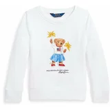 Polo Ralph Lauren Otroški bombažen pulover bela barva, 312945063001